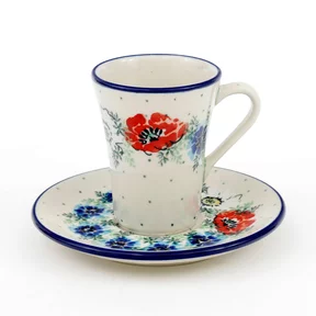 Filiżanka i spodek espresso F70 0,11l  <br> 2511X Polskie kwiaty